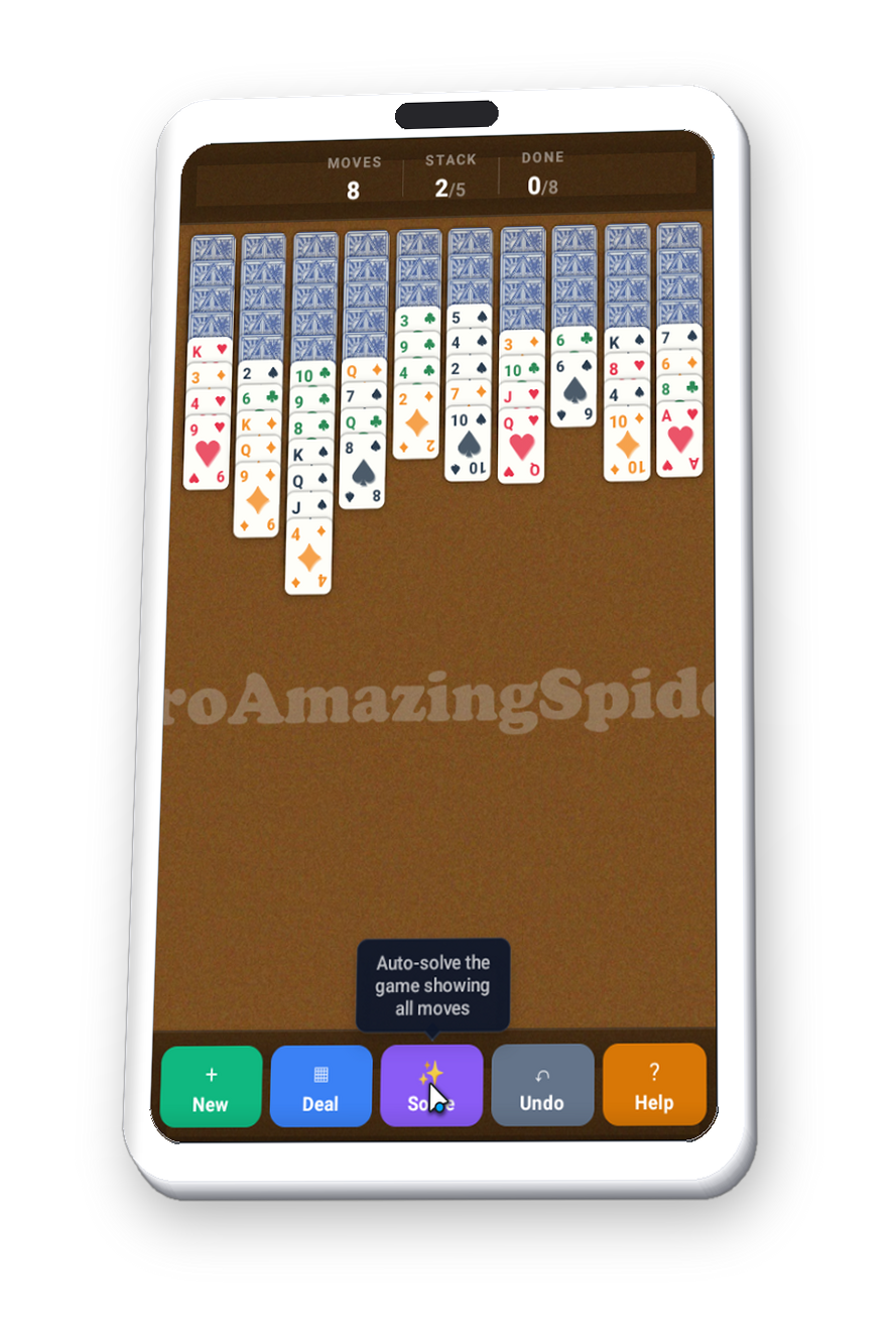 proAmazingSpider in-game on a phone